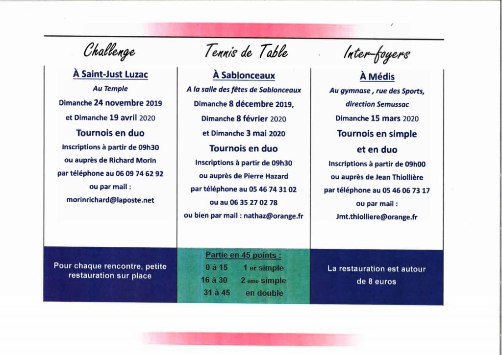 tournois tdt 2019-2020