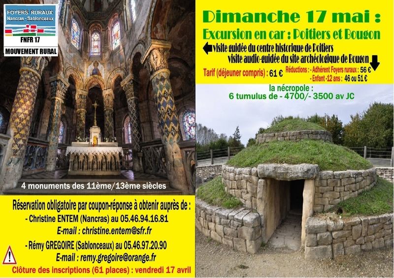 excursion Poitiers sablonceaux