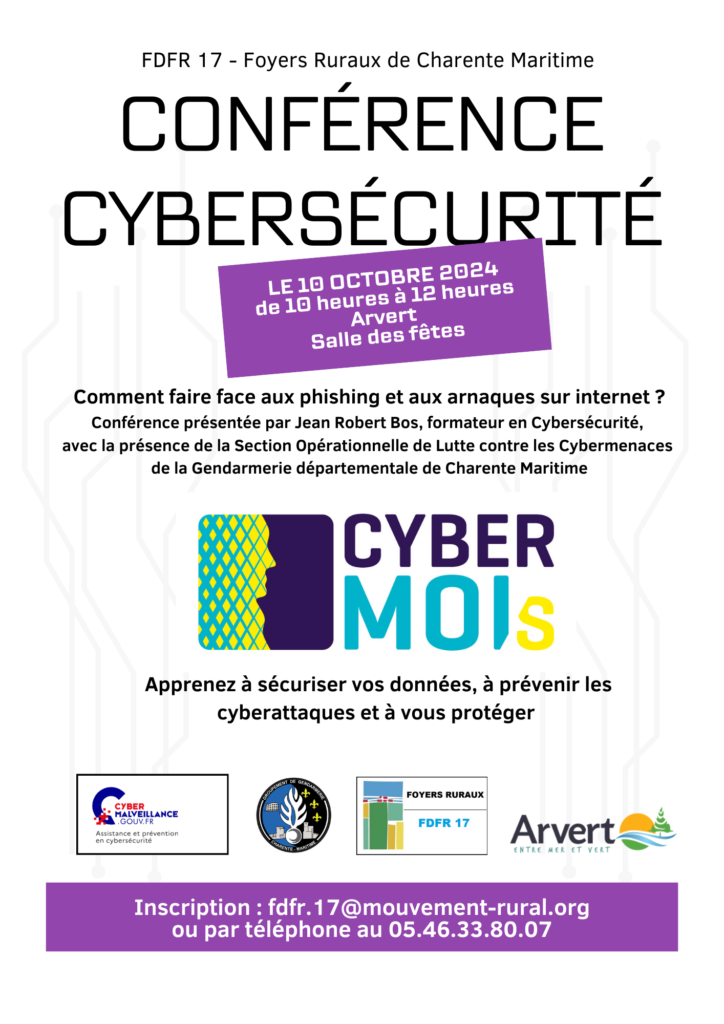 Affiche A4 conference cybersecurité